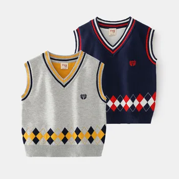 JENYA 2021 Primavara&Toamna New Sosire Casual Băieți Tricotate Vesta din Bumbac pentru Copii pulover Pulover bebe Haine Băiat Waistcoa
