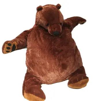 100cm ursul brun Umplute Jucărie de Pluș Perna Potoli setea Perna Cadou Pentru Copii Jucării de Pluș Jucărie de Pluș de înaltă calitate de cadou pentru copii