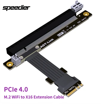 PCIe 4.0 adaptor cablu de extensie M. 2 WiFi A. E cheie de Interfață cu PCIe 4.0 X16 slot SSD coloană Cablu Adaptor de Mare Viteza Gen4 pentru GPU