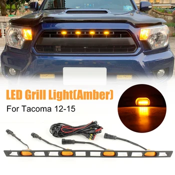 4buc LED Lumini de Chihlimbar Galben de Avertizare Lumina Grila de Conducere de Lumină, cu Siguranță fascicul de cabluri pentru Toyota Tacoma 2012 2013 2014 2015