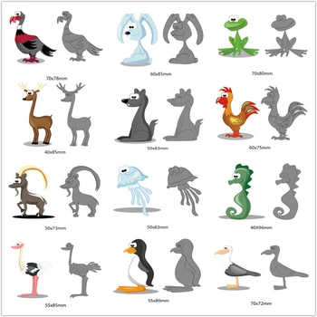 Desene animate drăguț Animale de Metal de oțel Mor Reduceri pasărea Moare de Tăiere șabloane Pentru DIY Scrapbooking Album Foto Relief Cărți de hârtie