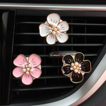 Masina decoratiuni interioare pearl floare de prun mașină de aerisire parfum clip de sex feminin masina aromoterapie odorizant auto decoratiuni interioare