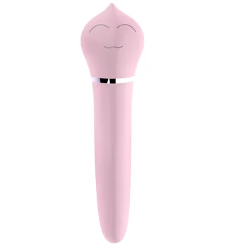 Penis artificial vibratoare Silicon Wand Massager AV Vibratoare Jucarii Sexuale pentru Femei USB Reîncărcabilă Sex-Shop pentru adulți Super Puternic G Spot