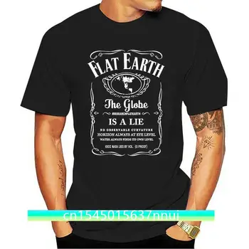 Vara Noi De Înaltă Calitate, Tee Shirt Pământ Plat Tricou În Black Jack Tricou Pământul Este Plat Cool Tricou
