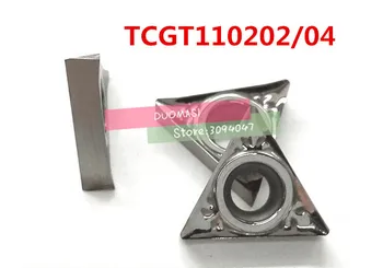 10BUC aluminiu carbură de a introduce TCGT110202 / TCGT110204 , CNC strung tool, potrivit pentru prelucrare aluminiu, se introduce STWCR/STGCR