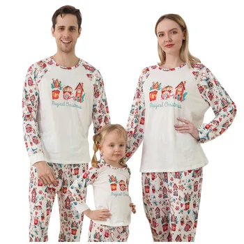 Iarna Familia Pijamale Pijamale Crăciun Costume de Dovleac Pijamale de Craciun Nou Părinte-copil Acasă Costum de Haine Set de Potrivire
