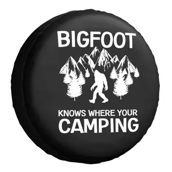 Bigfoot Știe Unde vă de Camping roata de rezerva Caz Acoperire pentru Suzuki Sasquatch Roata de la Mașină, Protectoarele Accesorii 14