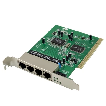 Switch Fast Ethernet 10/100Mbps Switch Placa PCIE 4 Porturi RJ45 Comutator de Rețea RTL8305+8100CL Chipset Pentru Desktop PC