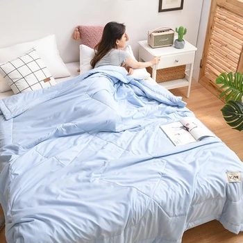 Vara Rece Quilt cameră cu două paturi Aer Condiționat Spălat Quilt Student Vara Singur Dormitor Primăvara și Toamna Subțire Plapuma de Vară