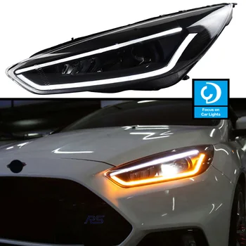 Mașina Din Față Faruri Pentru Ford Focus 2015-2018 Modificat Farul Stil Dinamic De Semnalizare Lentile Accesorii Auto Asamblare
