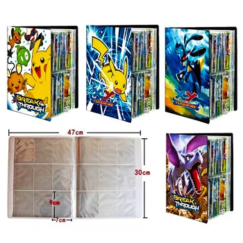Pokemon Album Carduri Cartea figura Anime Joc jucărie Carte pikachu Colecție de carte de Titularul de Dosar de Sus Încărcate Lista de Jucării copil Cadou de ziua de nastere