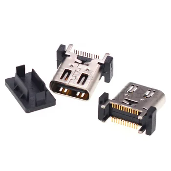 2 buc 24Pin Verticale Feminin USB 3.1 TIP-C Socket SMT 24p extins 180 BAIE în PCB Board H=10.0 mm Putere Conector Jack de BRICOLAJ