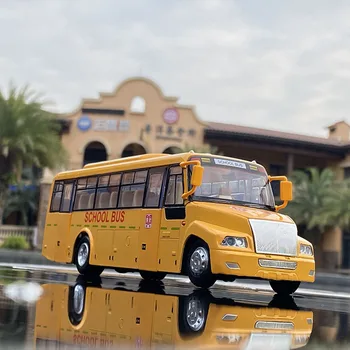 1:32 Simulare Aliaj American University Scoala de Autobuz autobuz Autobuz de Jucarie Model de Masina pentru Copii de Autobuz Școlar Model de Jucărie Cadou de Colectie