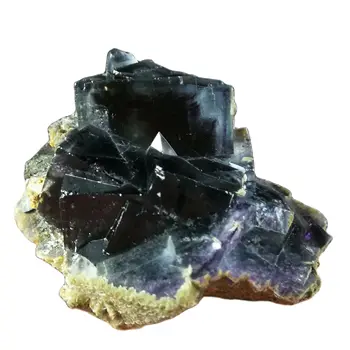 58.2 gNatural violet închis interior fluorit specimene minerale, mobilier acasă
