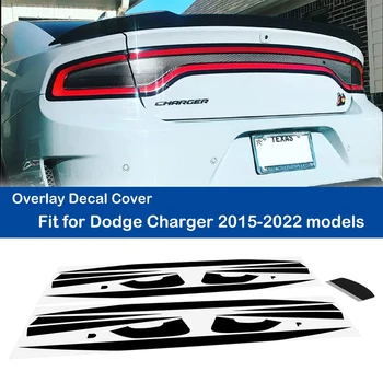 TML Negru Lumina Coada Decal Set Pista de Curse se Potrivesc pentru Dodge Charger 2015-2022 Suprapunere Decal Acoperire Accesorii Auto