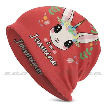 SUNT Iasomie Unicorn Bunny Pălărie Tricot Elastic Moale Personalizate Model Prezent Cap de Iepure Jasmine Coarne de Animale Magice