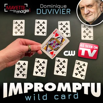 Improvizație Wild Card (Trucuri) de Dominique Duvivier Carte de Joc Magia Aproape Iluzii Incepator Carte de Magie și Punți Truc