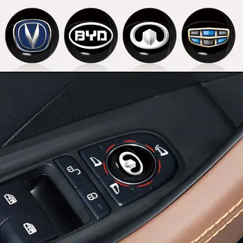 10buc Rotund 3D Auto Interior Mic Autocolant cu Logo-ul Detalii pentru Toyota Auris Chr Corolla, Rav4 Yaris Hilux Prius Vios Accesorii
